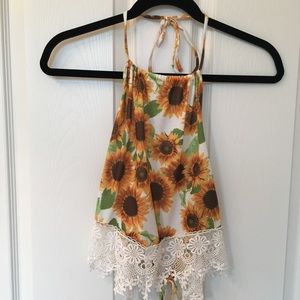 Urban Outfitters Sunflower Crop Top